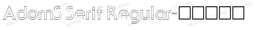 AdornS Serif Regular字体转换